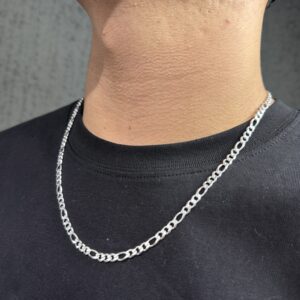 CADENA GRUMET 3x1 CON ESLABON GUCCI PLATA 925 HOMBRE (19 GR) 60CM
