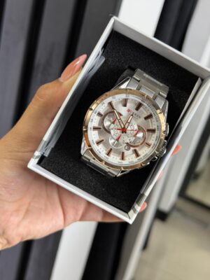 RELOJ CURREN METALIZADO-WHITE-ROSE-RED M8363