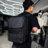 MOCHILA CH DOBLE BOLSILLOS GRIS-NEGRO 250610