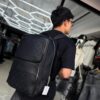 MOCHILA LV RELIEVE FLOR DOBLE BOLSILLOS NEGRO 250610
