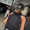 MOCHILA LV BASICA GRIS-NEGRO UNISEX 9610