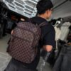 MOCHILA LV CUADRO CAFE BASICO 8821-2