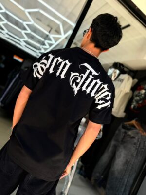 POLERA BORN TINNER BLACK-WHITE OVERSIZE JH98001