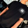 POLERA AMIRI BLACK-WHITE BRILLANTE OVERSIZE JH98001