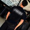 POLERA AMIRI BLACK-WHITE BRILLANTE OVERSIZE JH98001