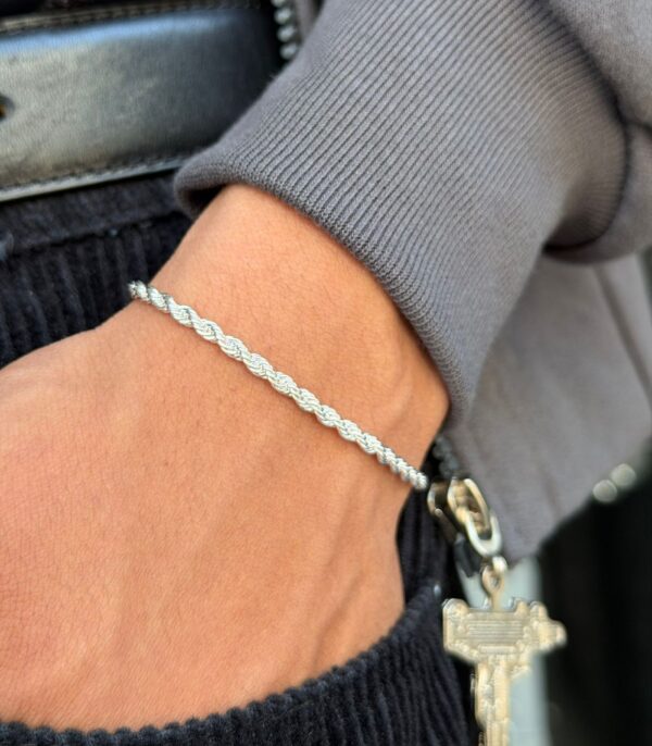 PULSERA TURBILLON LEY 925 CABALLERO (5GR) 20CM