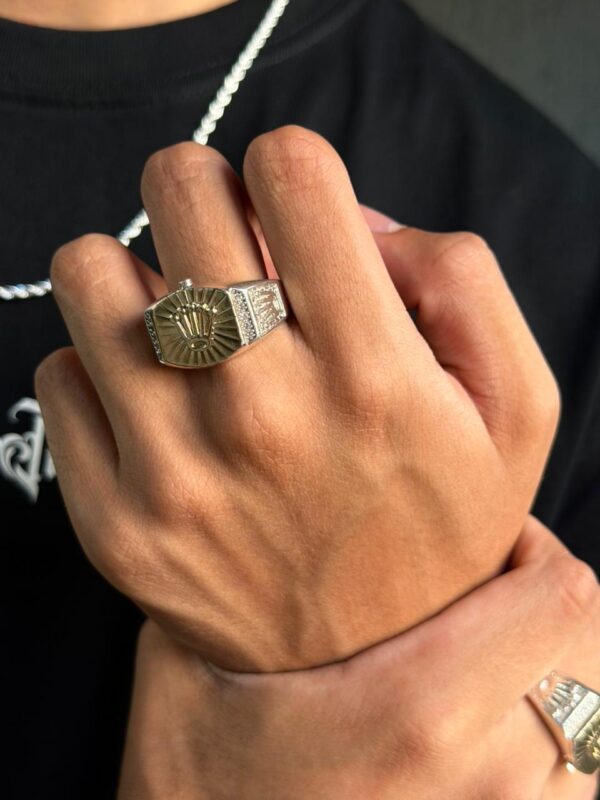 ANILLO DE HOMBRE CORONA PLATA 925 (10GR)