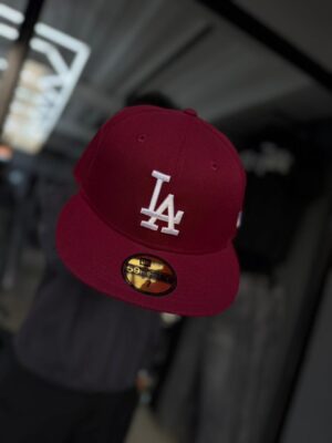 JOCKEY NEW ERA 59FIFTY LOS ANGELES DODGERS LA CARDINAL GRANATE 7 5/8 BURDEO