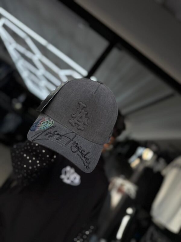 JOCKEY DOBLE AA CURVO LOS ANGELES MONSTERS GREY-BLACK AJUSTABLE