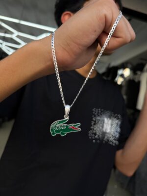 DIJE LACOSTE PLATA 925 HOMBRE (4,64GR)