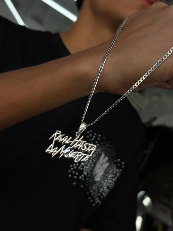 DIJE REAL HASTA LA MUERTE PLATA 925 UNISEX (7,21GR)