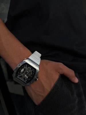 WhatsApp Image 2026-01-22 at 7.10.48 PM (2) RELOJ KADIBIN METALIZADO INSPIRADO EN RICHARD MILLE, CORREA DE SILICONA BLANCO