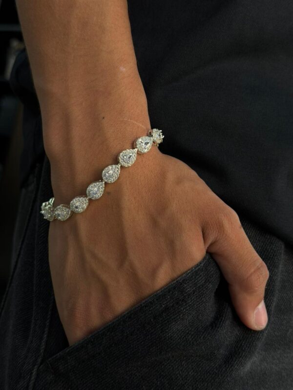PULSERA TENNIS SILVER CON ZIRCON PLATA 925 (16GR) 20CM