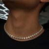 CADENA CLOVERS CON ZIRCON PLATA 925(29GR) 40CM