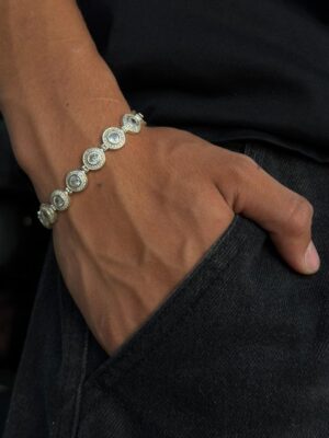 WhatsApp Image 2026-01-22 at 7.12.03 PM (5) PULSERA MALAQUITA RODINADA CON ZIRCON SILVER PLATA 925 17GR 20CM