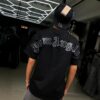 POLERA PALM ANGELS-HILOS BLACK OVERSIZE JH98001
