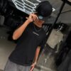 POLERA ESSENTIALS FEAR GOD BLACK-GREY BRILLANTE OVERSIZE JH98001