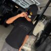 POLERA HELLSTAR BLACK BRILLANTE OVERSIZE JH98001