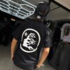 POLERA HELLSTAR BLACK-WHITE BRILLANTE OVERSIZE JH98001