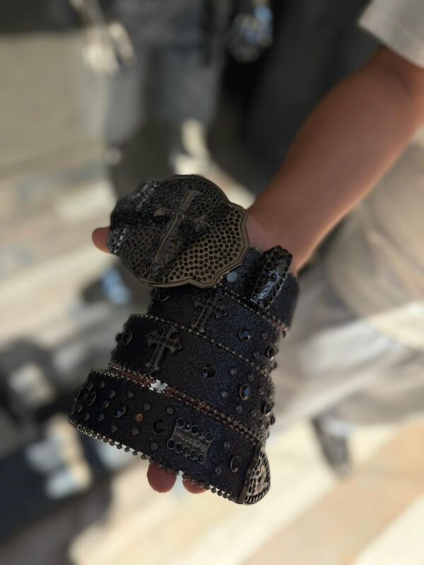 CINTURON BB SIMON CRUZ BLACK HOMBRE