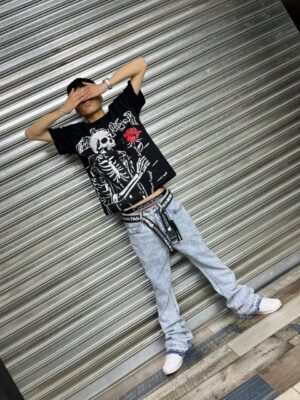 POLERA NO5159 GOOD SPEED NEGRO CALABERA OVERSIZE