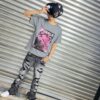 POLERA P0006-3 PURPLE GRIS BOXI FIT