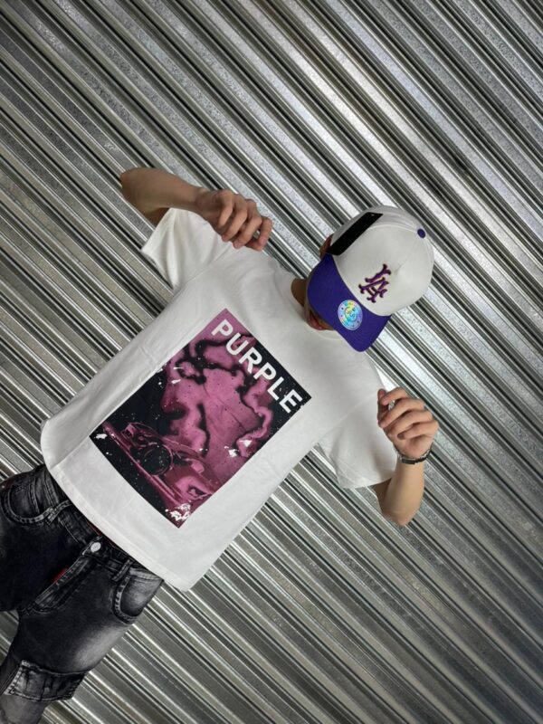 POLERA P0006-2 PURPLE BLANCA BOXI FIT