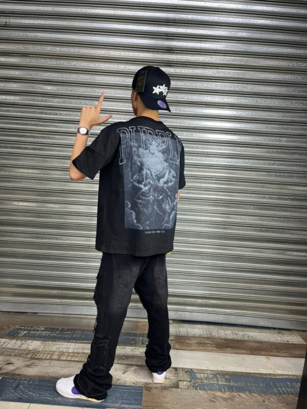 POLERA P0005-1 NEGRO PURPLE BOXI FIT