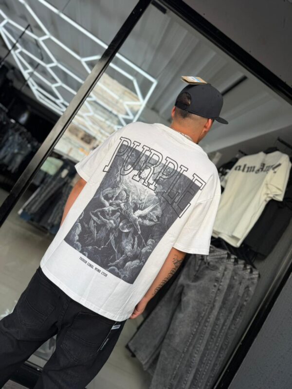 POLERA P0005-2 BLANCA PURPLE BOXI FIT