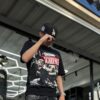 POLERA SCARFACE BLACK LOGEQI LG5776 OVERSIZE