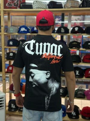 POLERA TUPAC CALIFORNIA BLACK LG5776 OVERSIZE
