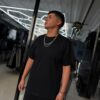 POLERA BASICA NEGRA VOGUE JH-98001 OVERSIZE