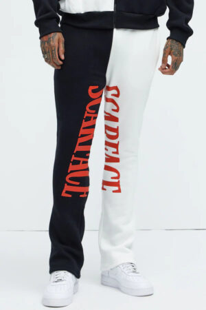 BUZO SCARFACE FASHION NOVA SAY HELLO-BLACK-WHITE FLARE