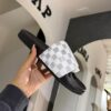 SANDALIA LV WHITE CUADROS BLACK