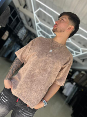 POLERA BULLKING BEIGE OSCURO FROSTEADO BOXI FIT