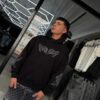 POLERON SEJO BOOM BRILLO BLACK OVERSIZE
