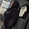 POLERON SEJO BOOM BRILLO BLACK OVERSIZE