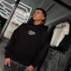 POLERON SEJO BOOM BRILLO-BASICO BLACK OVERSIZE