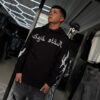 POLERON SEJO STAR BRILLO BLACK OVERSIZE