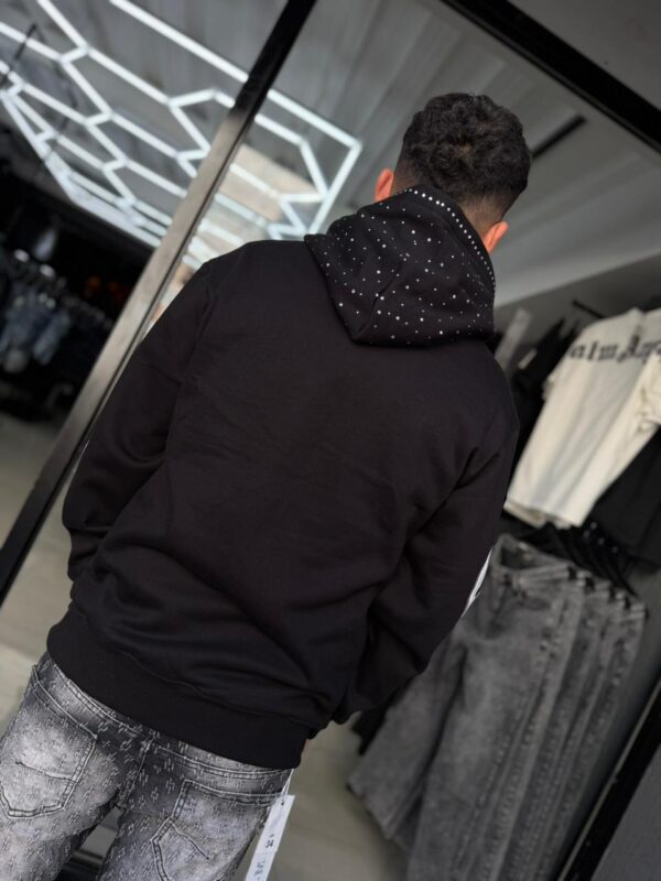 POLERON SEJO STAR BRILLO BLACK OVERSIZE