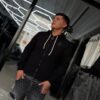 POLERON LUAP ADIAMANTADO BLACK CON CORDONES GRUESO, DIJE MINI UZI