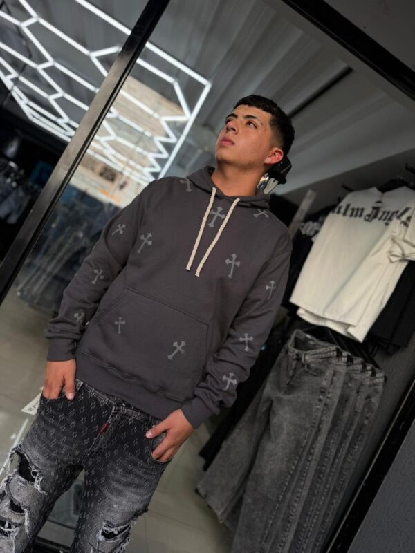POLERON LUAP CRUZ GREY REGULAR FIT