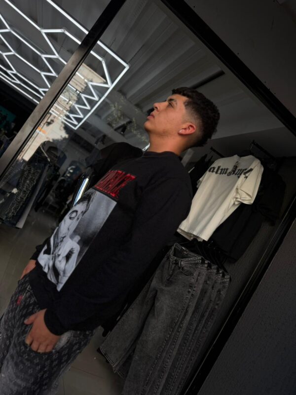 POLERON SCARFACE RED-BLACK OVERSIZE