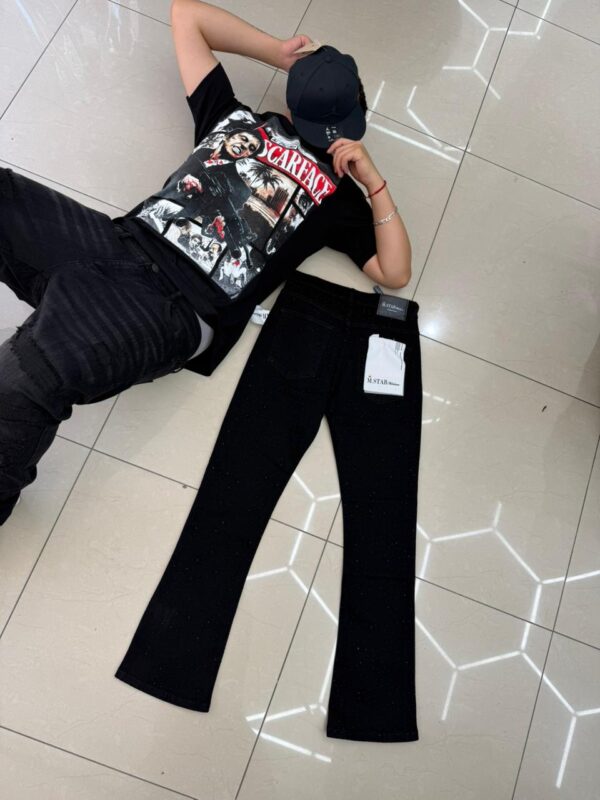 WhatsApp Image 2026-01-30 at 1.47.41 PM (2) JEANS M-STAR FLARE BLACK ADIAMANTADO P3343