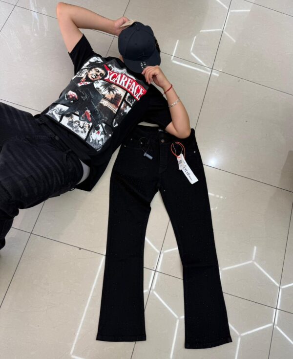 WhatsApp Image 2026-01-30 at 1.47.41 PM JEANS M-STAR FLARE BLACK ADIAMANTADO P3343