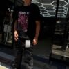 JEANS PVP FLARE BLACK PVP-70899