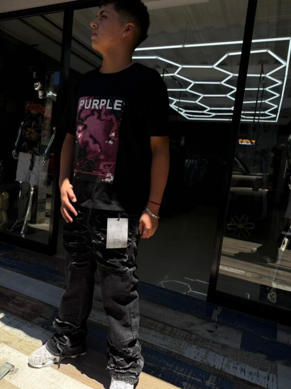 JEANS PVP FLARE BLACK PVP-70899