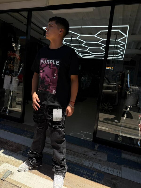 JEANS PVP FLARE BLACK PVP-70899