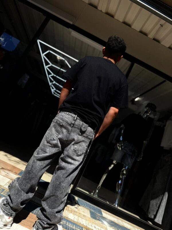 JEANS DISEÑO MODA CLASICO GREY HK005