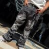 JEANS PURPLE FLARE GREY BRILLO P041